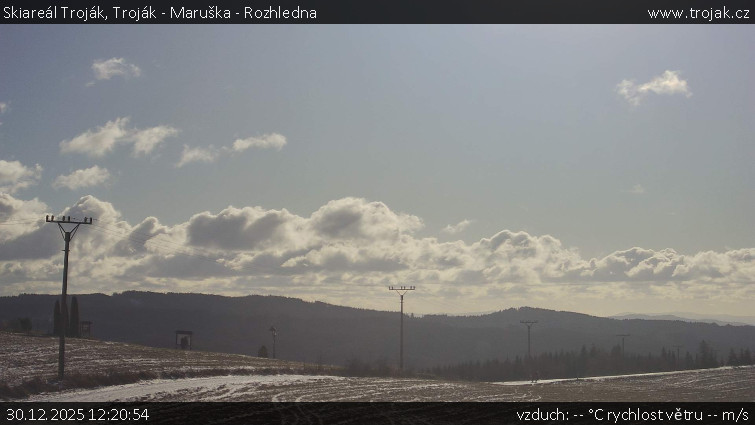 Skiareál Troják - Troják - Maruška - Rozhledna - 30.12.2025 v 12:20
