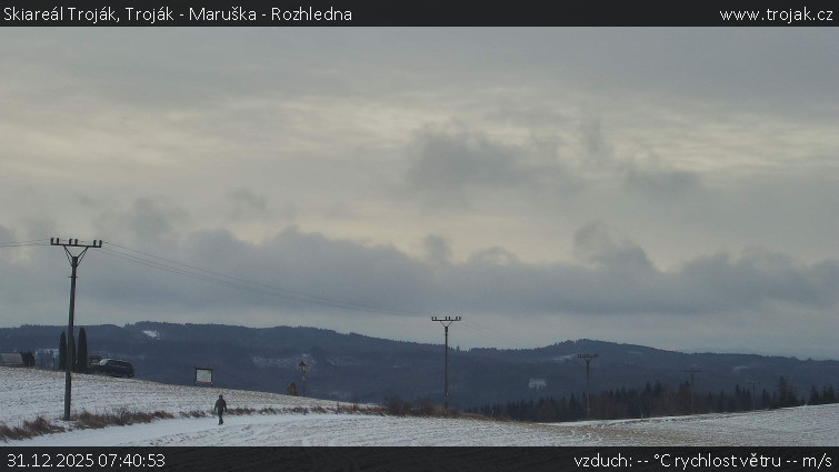 Skiareál Troják - Troják - Maruška - Rozhledna - 31.12.2025 v 07:40
