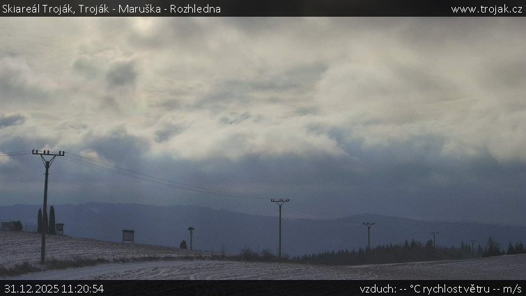 Skiareál Troják - Troják - Maruška - Rozhledna - 31.12.2025 v 11:20
