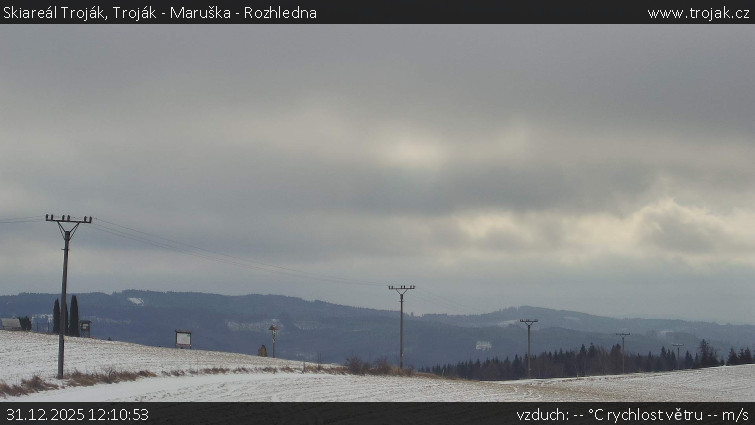 Skiareál Troják - Troják - Maruška - Rozhledna - 31.12.2025 v 12:10