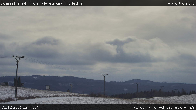 Skiareál Troják - Troják - Maruška - Rozhledna - 31.12.2025 v 12:40