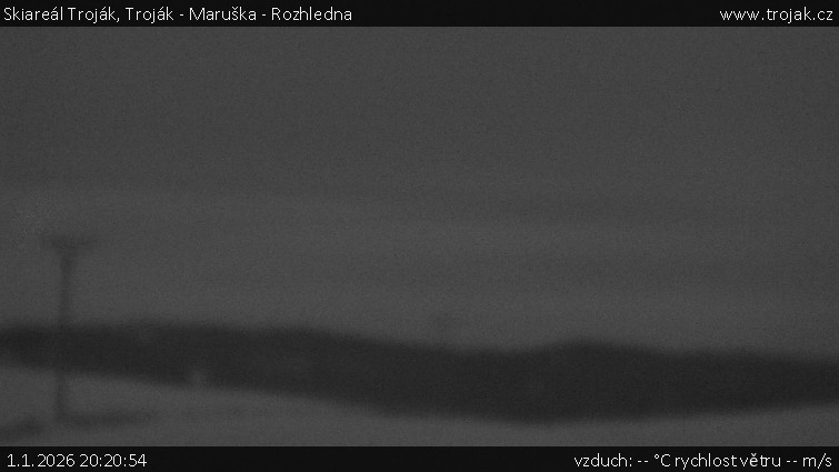 Skiareál Troják - Troják - Maruška - Rozhledna - 1.1.2026 v 20:20