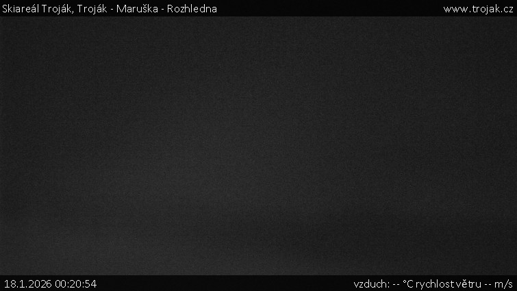 Skiareál Troják - Troják - Maruška - Rozhledna - 18.1.2026 v 00:20