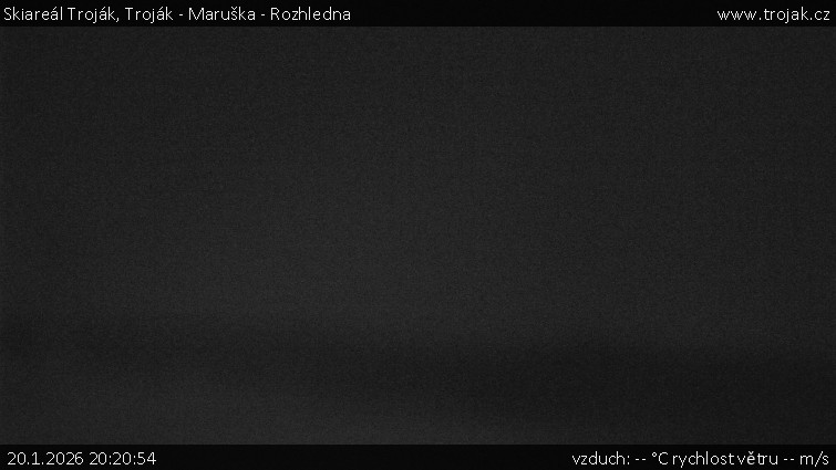 Skiareál Troják - Troják - Maruška - Rozhledna - 20.1.2026 v 20:20