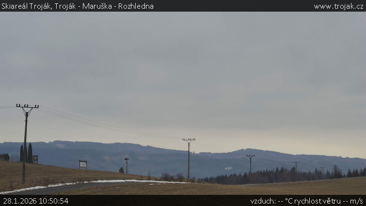 Skiareál Troják - Troják - Maruška - Rozhledna - 28.1.2026 v 10:50