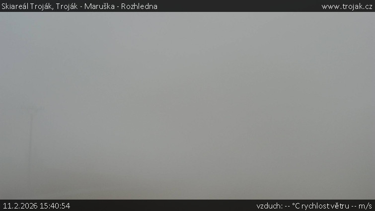Skiareál Troják - Troják - Maruška - Rozhledna - 11.2.2026 v 15:40