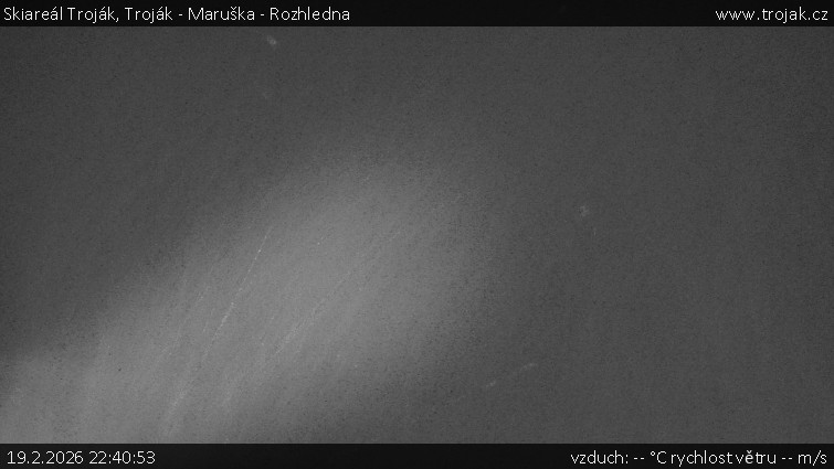 Skiareál Troják - Troják - Maruška - Rozhledna - 19.2.2026 v 22:40