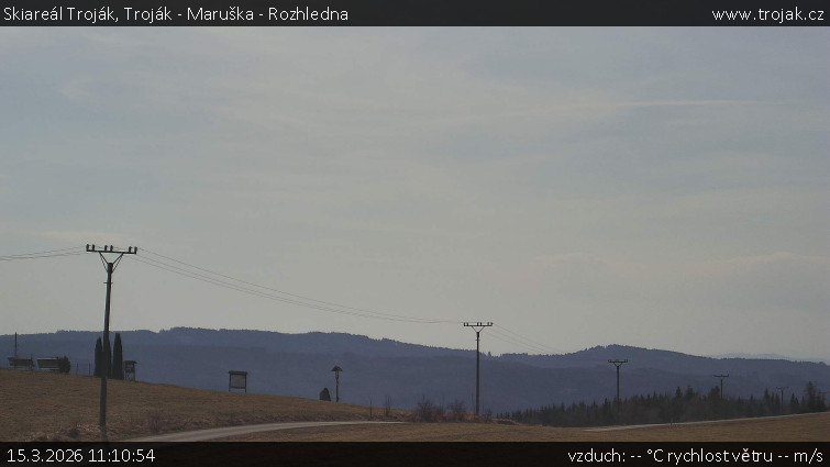 Skiareál Troják - Troják - Maruška - Rozhledna - 15.3.2026 v 11:10