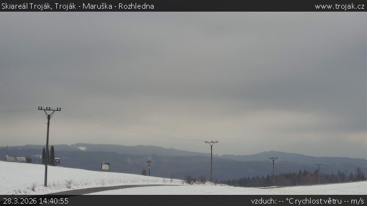 Skiareál Troják - Troják - Maruška - Rozhledna - 28.3.2026 v 14:40