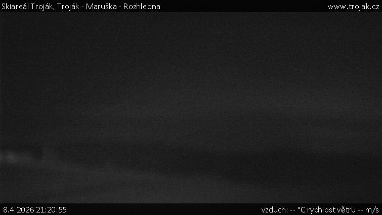 Skiareál Troják - Troják - Maruška - Rozhledna - 8.4.2026 v 21:20