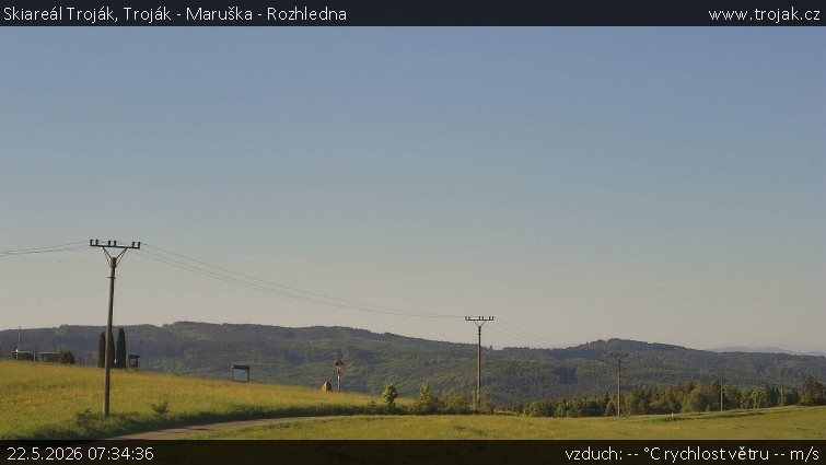 Skiareál Troják - Troják - Maruška - Rozhledna - 22.5.2026 v 07:34
