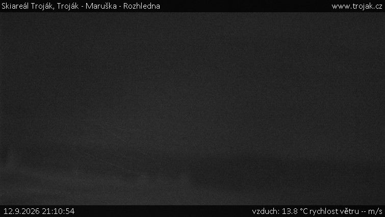 Skiareál Troják - Troják - Maruška - Rozhledna - 12.9.2026 v 21:10