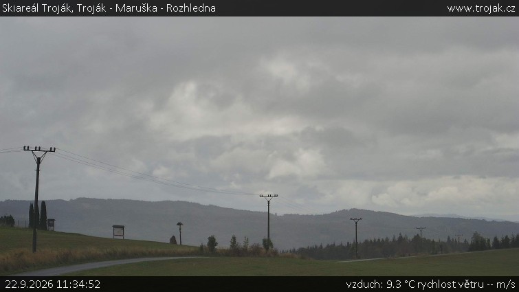 Skiareál Troják - Troják - Maruška - Rozhledna - 22.9.2026 v 11:34