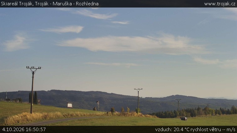 Skiareál Troják - Troják - Maruška - Rozhledna - 4.10.2026 v 16:50
