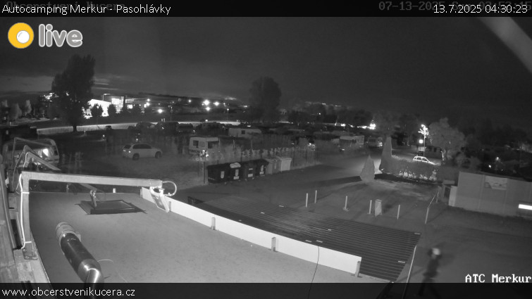 CHKO Pálava - Autocamping Merkur - Pasohlávky - 13.7.2025 v 04:30 CHKO Pálava - Autocamping Merkur - Pasohlávky - 13.7.2025 v 04:30