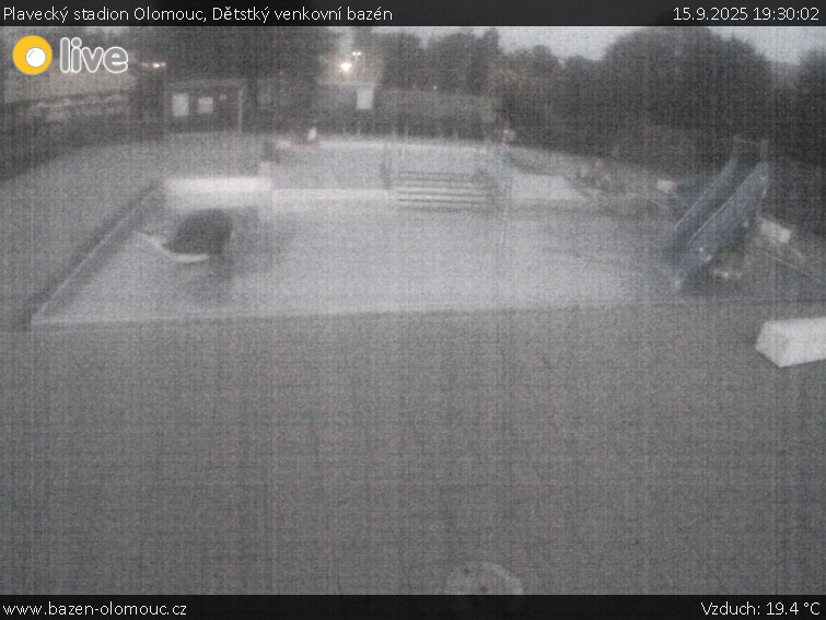 Plavecký stadion Olomouc - Dětstký venkovní bazén - 15.9.2025 v 19:30 Plavecký stadion Olomouc - Dětstký venkovní bazén - 15.9.2025 v 19:30