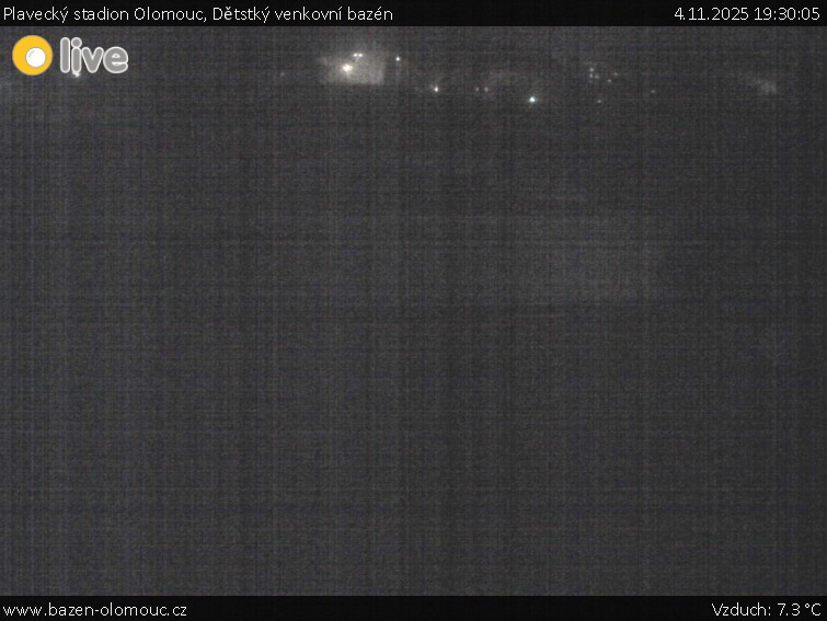 Plavecký stadion Olomouc - Dětstký venkovní bazén - 4.11.2025 v 19:30