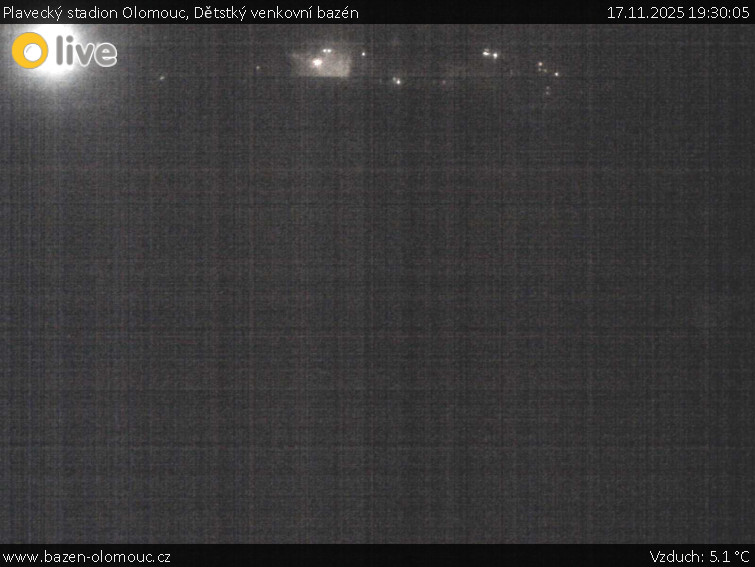 Plavecký stadion Olomouc - Dětstký venkovní bazén - 17.11.2025 v 19:30