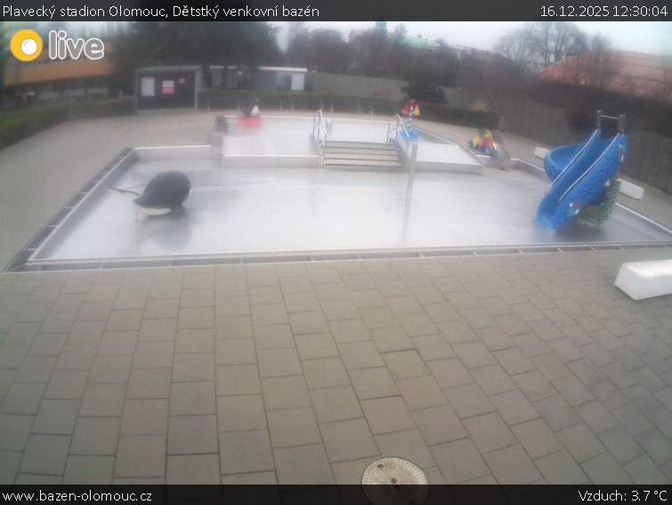Plavecký stadion Olomouc - Dětstký venkovní bazén - 16.12.2025 v 12:30