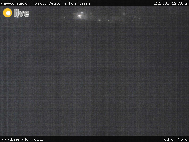 Plavecký stadion Olomouc - Dětstký venkovní bazén - 25.1.2026 v 19:30
