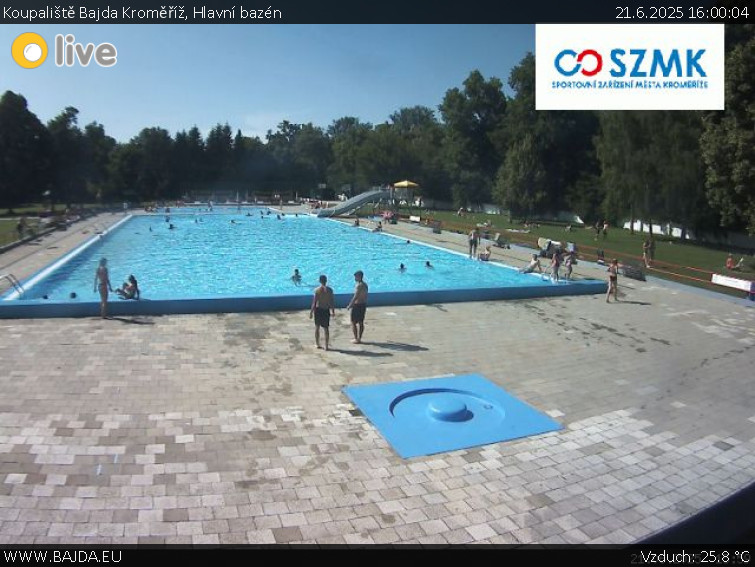 Koupaliště Bajda Kroměříž - Hlavní bazén - 21.6.2025 v 16:00 Koupaliště Bajda Kroměříž - Hlavní bazén - 21.6.2025 v 16:00