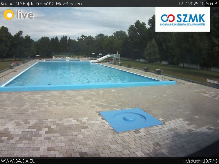 Koupaliště Bajda Kroměříž - Hlavní bazén - 12.7.2025 v 10:30