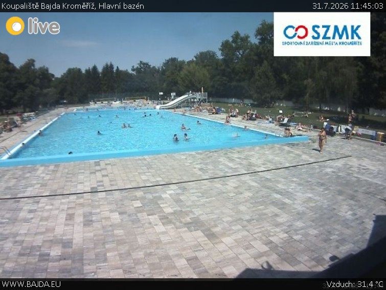 Koupaliště Bajda Kroměříž - Hlavní bazén - 31.7.2026 v 11:45