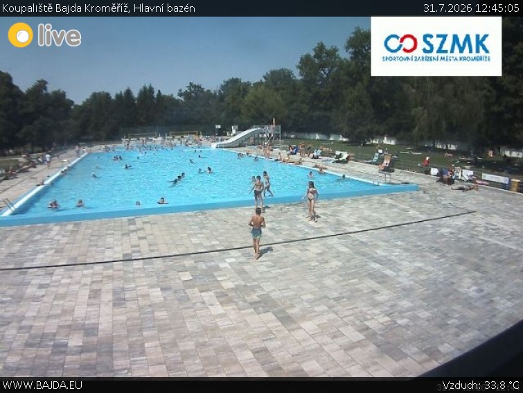 Koupaliště Bajda Kroměříž - Hlavní bazén - 31.7.2026 v 12:45