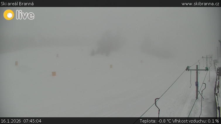 Ski areál Branná - Ski areál Branná - 16.1.2026 v 07:45