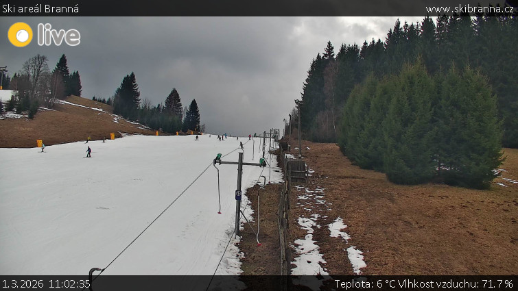 Ski areál Branná - Ski areál Branná - 1.3.2026 v 11:02