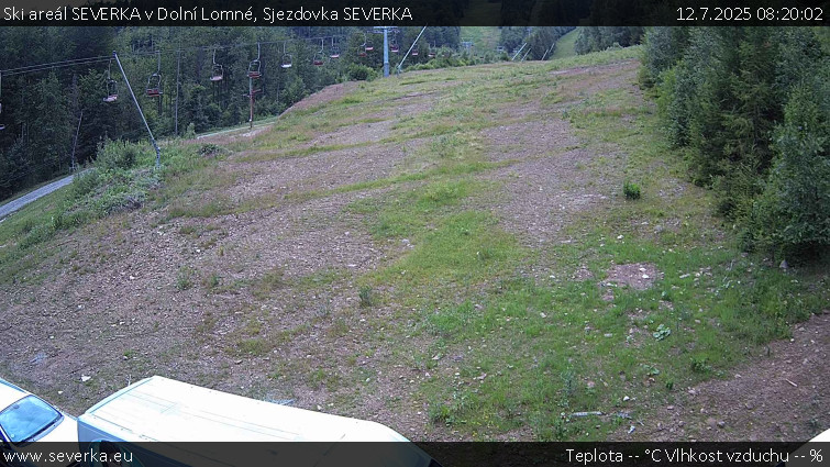 Ski areál SEVERKA v Dolní Lomné - Sjezdovka SEVERKA - 12.7.2025 v 08:20