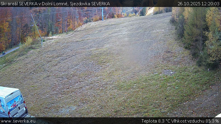 Ski areál SEVERKA v Dolní Lomné - Sjezdovka SEVERKA - 26.10.2025 v 12:20 Ski areál SEVERKA v Dolní Lomné - Sjezdovka SEVERKA - 26.10.2025 v 12:20