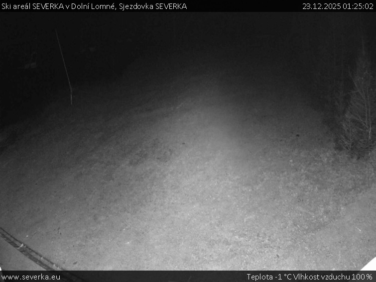 Ski areál SEVERKA v Dolní Lomné - Sjezdovka SEVERKA - 23.12.2025 v 01:25
