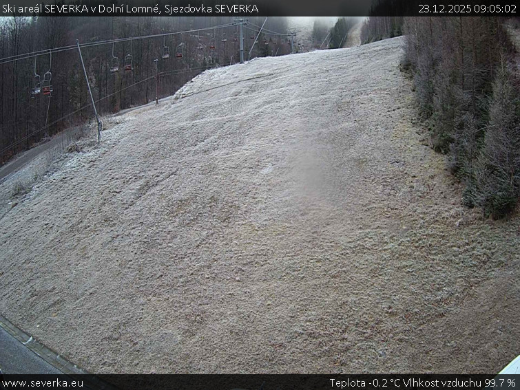 Ski areál SEVERKA v Dolní Lomné - Sjezdovka SEVERKA - 23.12.2025 v 09:05