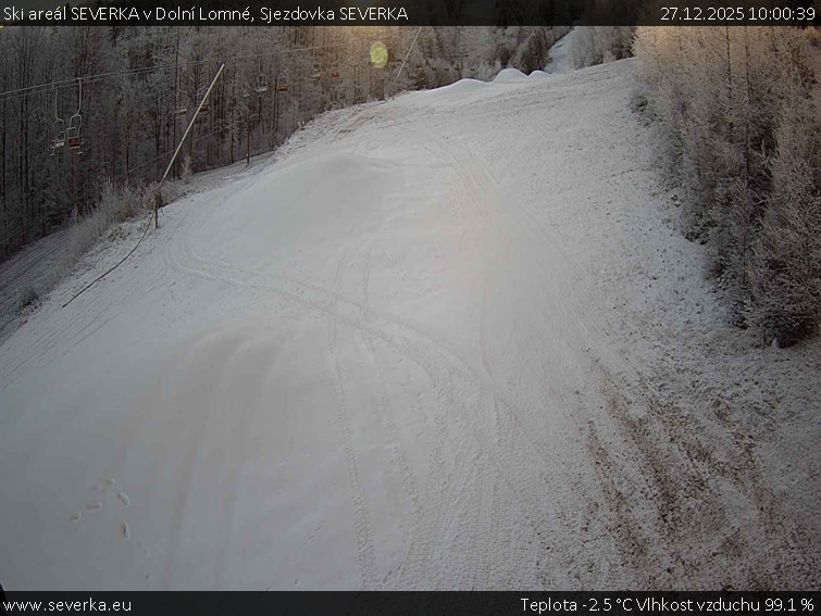 Ski areál SEVERKA v Dolní Lomné - Sjezdovka SEVERKA - 27.12.2025 v 10:00