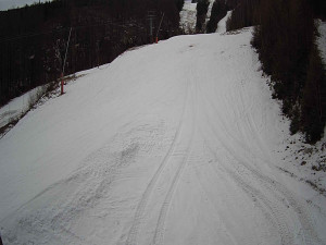 Ski areál SEVERKA v Dolní Lomné - Sjezdovka SEVERKA - 25.2.2026 v 07:40