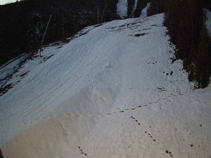 Ski areál SEVERKA v Dolní Lomné - Sjezdovka SEVERKA - 3.4.2026 v 05:55