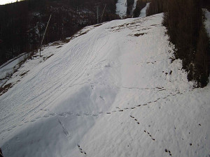 Ski areál SEVERKA v Dolní Lomné - Sjezdovka SEVERKA - 3.4.2026 v 07:25