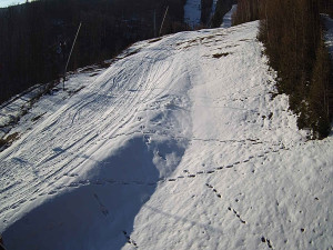 Ski areál SEVERKA v Dolní Lomné - Sjezdovka SEVERKA - 3.4.2026 v 08:15