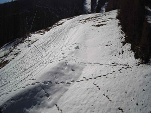 Ski areál SEVERKA v Dolní Lomné - Sjezdovka SEVERKA - 3.4.2026 v 10:25