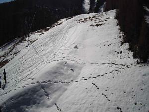 Ski areál SEVERKA v Dolní Lomné - Sjezdovka SEVERKA - 3.4.2026 v 10:40