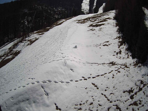 Ski areál SEVERKA v Dolní Lomné - Sjezdovka SEVERKA - 3.4.2026 v 12:35