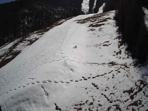 Ski areál SEVERKA v Dolní Lomné - Sjezdovka SEVERKA - 3.4.2026 v 12:55