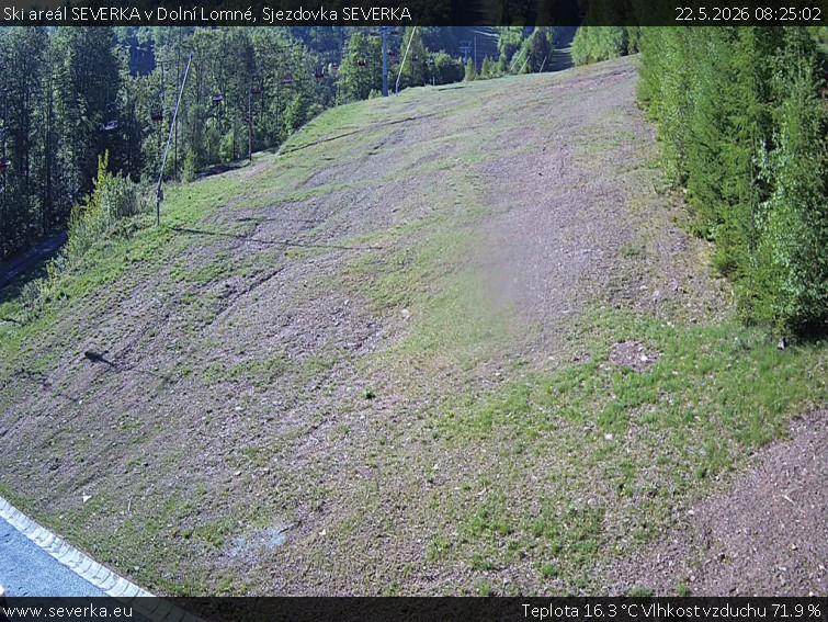 Ski areál SEVERKA v Dolní Lomné - Sjezdovka SEVERKA - 22.5.2026 v 08:25