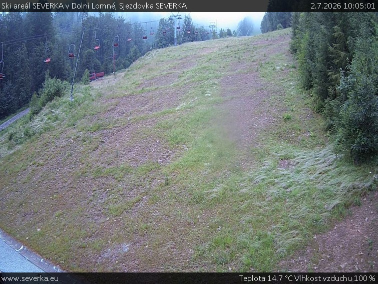 Ski areál SEVERKA v Dolní Lomné - Sjezdovka SEVERKA - 2.7.2026 v 10:05