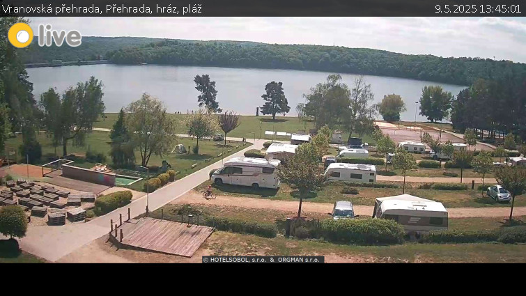 Vranovská přehrada - Přehrada, hráz, pláž - 9.5.2025 v 13:45 Vranovská přehrada - Přehrada, hráz, pláž - 9.5.2025 v 13:45