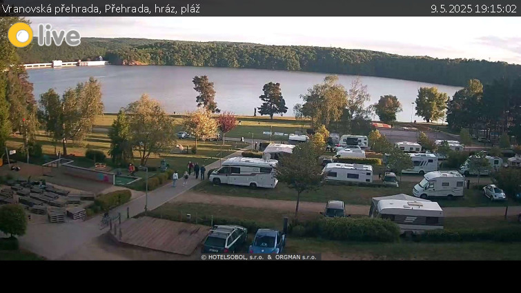 Vranovská přehrada - Přehrada, hráz, pláž - 9.5.2025 v 19:15 Vranovská přehrada - Přehrada, hráz, pláž - 9.5.2025 v 19:15
