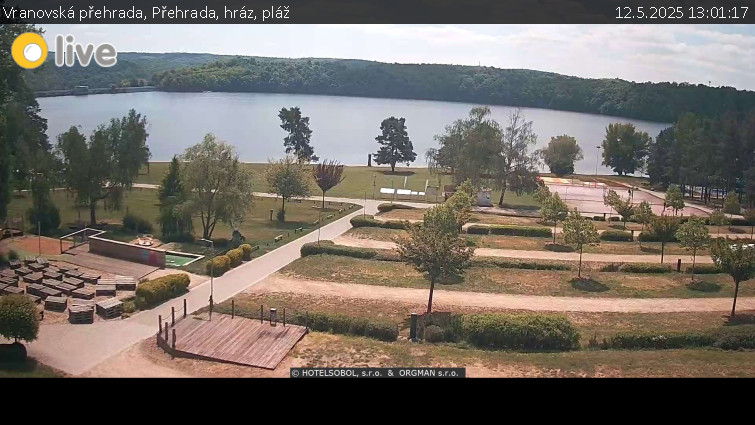 Vranovská přehrada - Přehrada, hráz, pláž - 12.5.2025 v 13:01 Vranovská přehrada - Přehrada, hráz, pláž - 12.5.2025 v 13:01