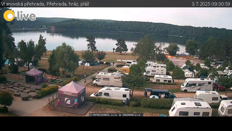 Vranovská přehrada - Přehrada, hráz, pláž - 3.7.2025 v 09:30