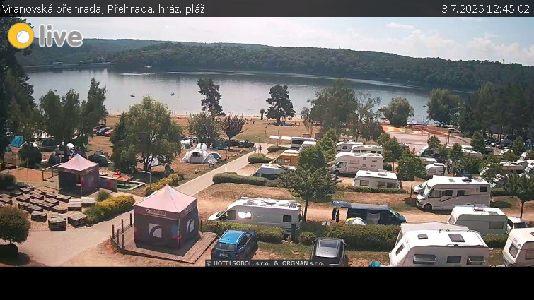 Vranovská přehrada - Přehrada, hráz, pláž - 3.7.2025 v 12:45